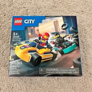 New LEGO City 60400 Go-Karts & Race Drivers 99 Pcs Sealed